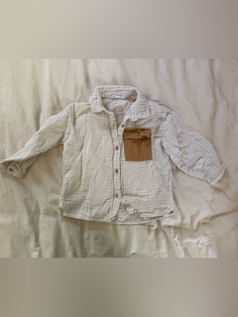 Boys Zara Cotton Gauze button up